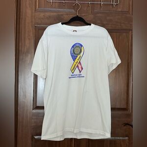 Vintage American Legion Shirt Adult Extra Large White Short Sleeve Mens